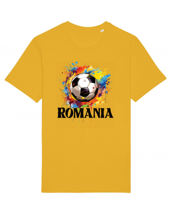 pentru fanii fotbalului românesc - Splashed football v2 Spectra Yellow