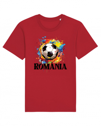 pentru fanii fotbalului românesc - Splashed football v2 Red