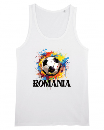 pentru fanii fotbalului românesc - Splashed football v2 White