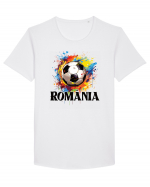 pentru fanii fotbalului românesc - Splashed football v2 Tricou mânecă scurtă guler larg Bărbat Skater