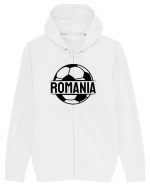 Suporter fotbal Romania v1 Hanorac cu fermoar Unisex Connector