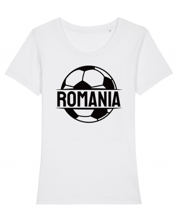 Suporter fotbal Romania v1 White