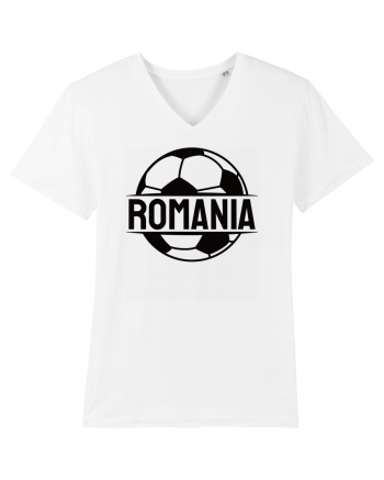 Suporter fotbal Romania v1 White