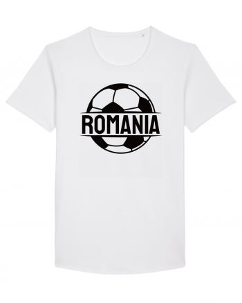 Suporter fotbal Romania v1 White