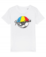 Suporter fotbal Romania v2 Tricou mânecă scurtă  Copii Mini Creator