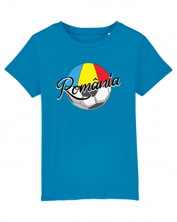 Suporter fotbal Romania v2 Azur