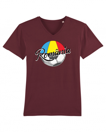 Suporter fotbal Romania v2 Burgundy