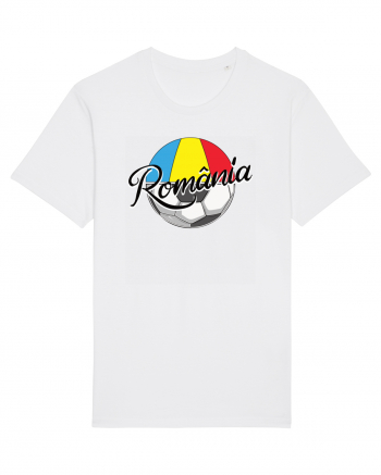 Suporter fotbal Romania v2 White