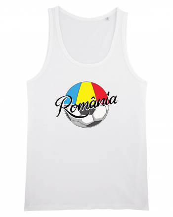 Suporter fotbal Romania v2 White