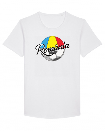 Suporter fotbal Romania v2 White