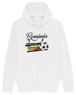 Suporter fotbal Romania v3 Hanorac cu fermoar Unisex Connector
