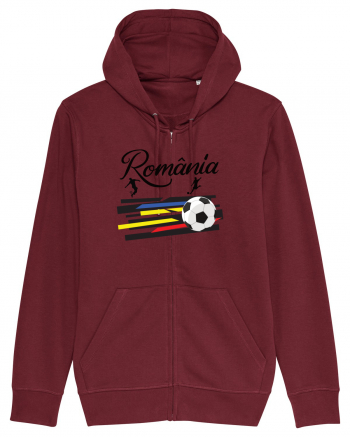 Suporter fotbal Romania v3 Burgundy