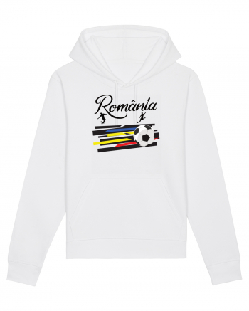 Suporter fotbal Romania v3 White