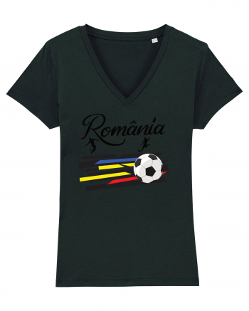 Suporter fotbal Romania v3 Black