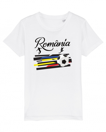 Suporter fotbal Romania v3 White