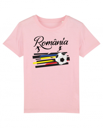 Suporter fotbal Romania v3 Cotton Pink