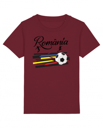 Suporter fotbal Romania v3 Burgundy