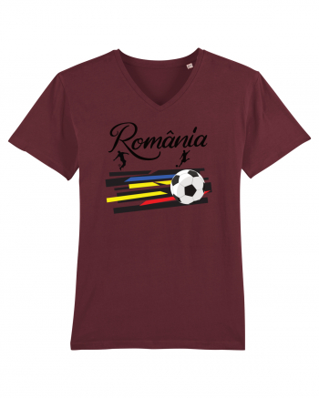 Suporter fotbal Romania v3 Burgundy