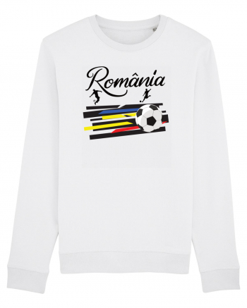 Suporter fotbal Romania v3 White