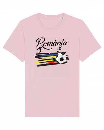 Suporter fotbal Romania v3 Cotton Pink