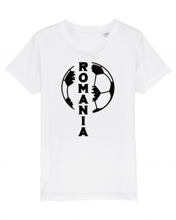 Suporter fotbal Romania v4 White