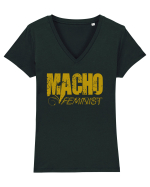 MACHO FEMINIST 2 Tricou mânecă scurtă guler V Damă Evoker