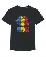 Suporter Romania - Echipa nationala Euro 2024 v1 Tricou mânecă scurtă guler larg Bărbat Skater