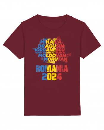 Suporter Romania - Echipa nationala Euro 2024 v2 Burgundy