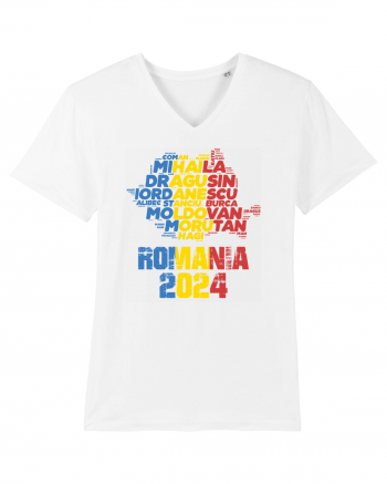 Suporter Romania - Echipa nationala Euro 2024 v2 White