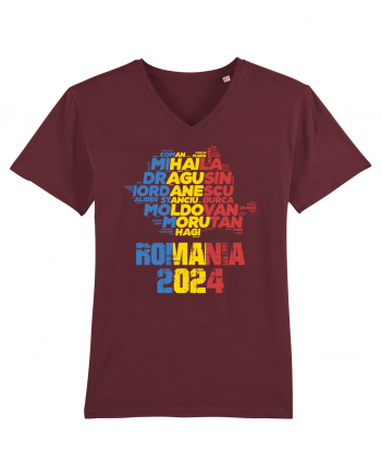 Suporter Romania - Echipa nationala Euro 2024 v2 Burgundy