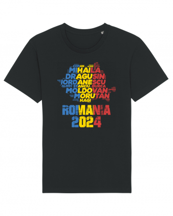 Suporter Romania - Echipa nationala Euro 2024 v2 Black