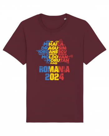 Suporter Romania - Echipa nationala Euro 2024 v2 Burgundy