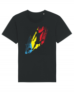 pentru suporteri - Jucator de fotbal Romania v1 Tricou mânecă scurtă Unisex Rocker