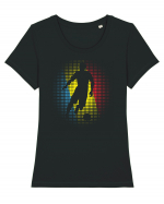 pentru suporteri - Jucator de fotbal Romania v6 Tricou mânecă scurtă guler larg fitted Damă Expresser