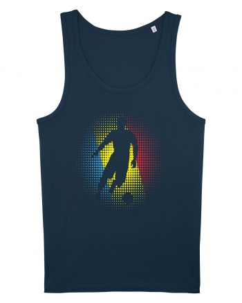 pentru suporteri - Jucator de fotbal Romania v6 Navy