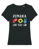 pentru suporteri - Love - play - win Tricou mânecă scurtă guler larg fitted Damă Expresser