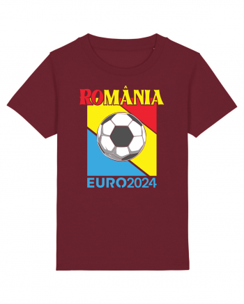pentru suporteri - Romania Euro 2024 tricolor Burgundy