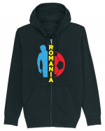 Suporter fotbal Romania v6 Hanorac cu fermoar Unisex Connector