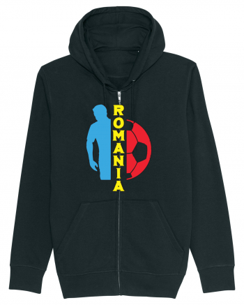 Suporter fotbal Romania v6 Black