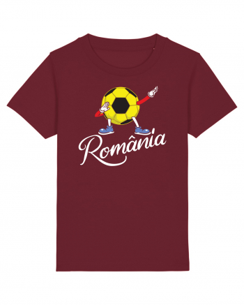 Suporter Romania - Mascota de fotbal - Dabbing football Burgundy