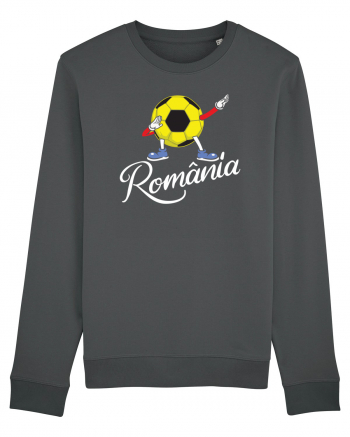 Suporter Romania - Mascota de fotbal - Dabbing football Anthracite