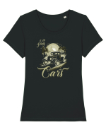 I STILL PLAY WITH CARS - Inca ma joc cu masinile 3 Tricou mânecă scurtă guler larg fitted Damă Expresser