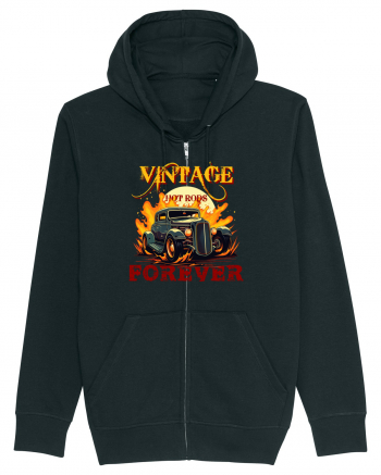 VINTAGE HOT RODS FOREVER Black