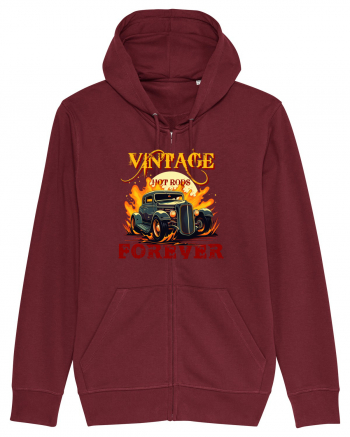 VINTAGE HOT RODS FOREVER Burgundy