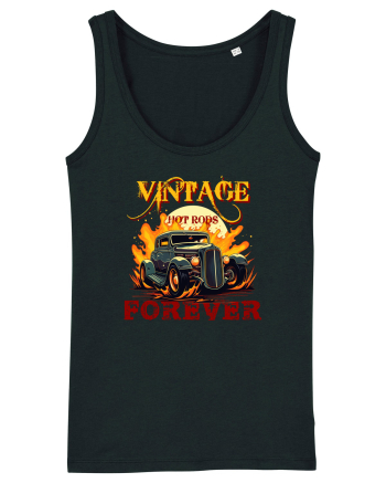 VINTAGE HOT RODS FOREVER Black