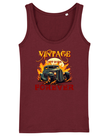 VINTAGE HOT RODS FOREVER Burgundy