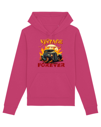 VINTAGE HOT RODS FOREVER Raspberry