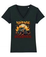 VINTAGE HOT RODS FOREVER Tricou mânecă scurtă guler V Damă Evoker