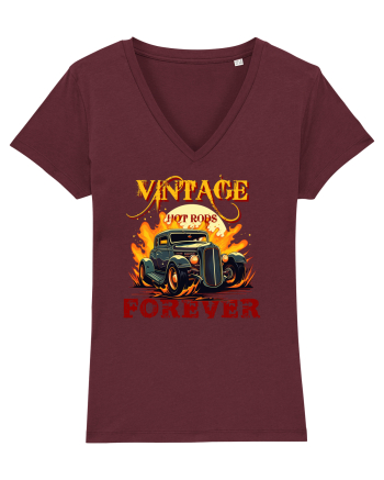 VINTAGE HOT RODS FOREVER Burgundy
