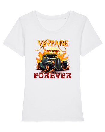 VINTAGE HOT RODS FOREVER White